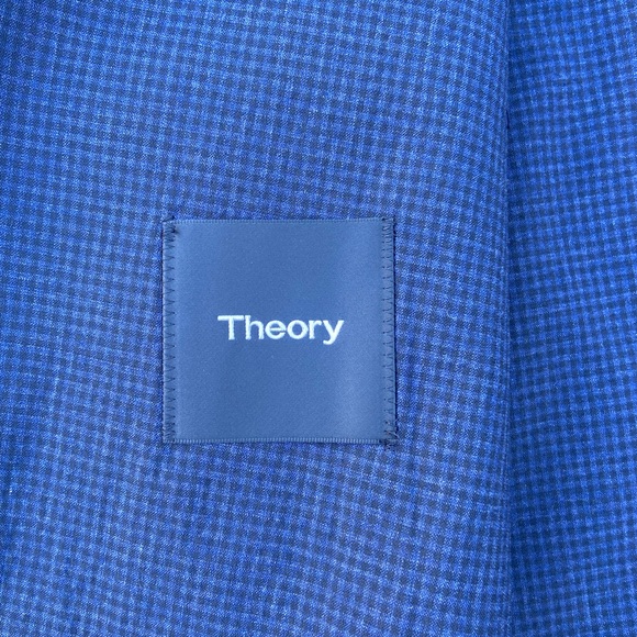 Men’s Theory Clinton Plaid Unstructured Seersucker Blazer - Picture 6 of 10